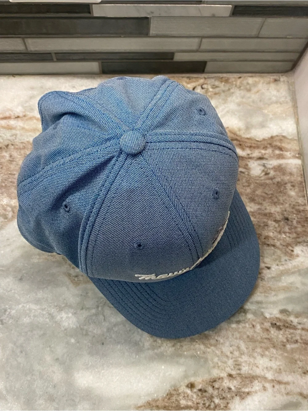 TravisMathew Blue Heather Bay Islands Snapback Hat